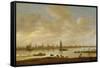 River Landscape with View of Vianen-Jan Van Goyen-Framed Stretched Canvas