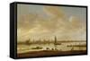 River Landscape with View of Vianen-Jan Van Goyen-Framed Stretched Canvas