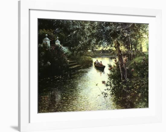 River Landscape-Manuel Garcia Y Rodriguez-Framed Art Print