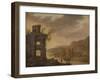 River Landscape-Dirck Verhaert-Framed Art Print