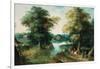 River Landscape-Jan Brueghel the Elder-Framed Giclee Print