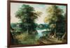 River Landscape-Jan Brueghel the Elder-Framed Giclee Print