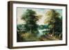 River Landscape-Jan Brueghel the Elder-Framed Giclee Print