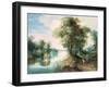 River Landscape-Jan Brueghel the Elder-Framed Giclee Print