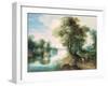 River Landscape-Jan Brueghel the Elder-Framed Giclee Print