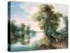 River Landscape-Jan Brueghel the Elder-Stretched Canvas