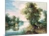 River Landscape-Jan Brueghel the Elder-Mounted Giclee Print