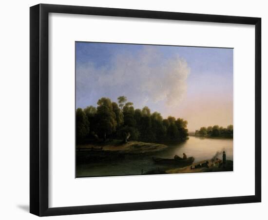 River Landscape-Otto Wagner-Framed Giclee Print