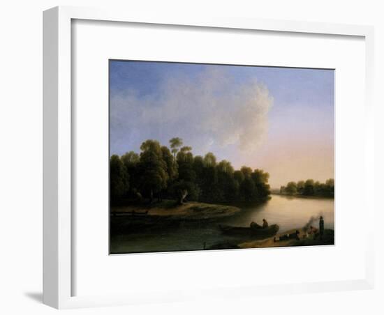 River Landscape-Otto Wagner-Framed Giclee Print