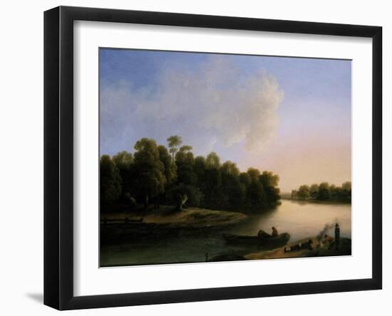 River Landscape-Otto Wagner-Framed Giclee Print