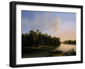 River Landscape-Otto Wagner-Framed Giclee Print