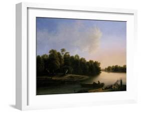 River Landscape-Otto Wagner-Framed Giclee Print