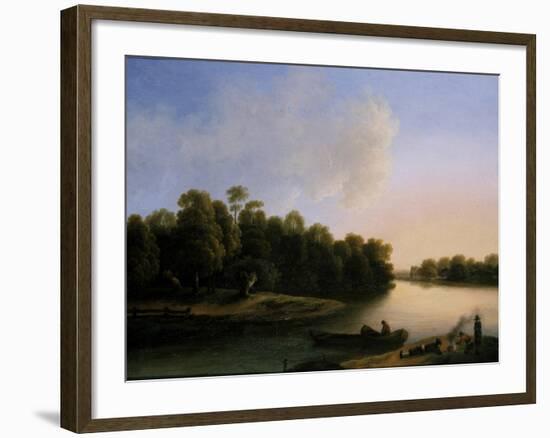 River Landscape-Otto Wagner-Framed Giclee Print