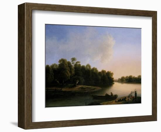 River Landscape-Otto Wagner-Framed Giclee Print