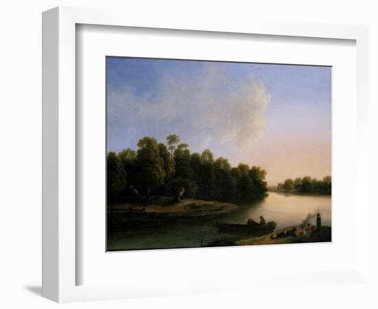 River Landscape-Otto Wagner-Framed Giclee Print