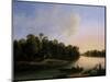 River Landscape-Otto Wagner-Mounted Premium Giclee Print