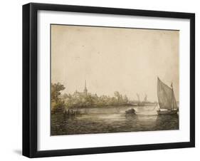 River Landscape-Aelbert Cuyp-Framed Giclee Print