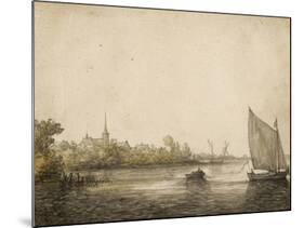 River Landscape-Aelbert Cuyp-Mounted Giclee Print
