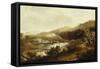 River Landscape-Thomas Doughty-Framed Stretched Canvas