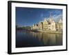 River Leie and Guildhouses on Graslei, Ghent, East Flanders, Belgium-Alan Copson-Framed Photographic Print