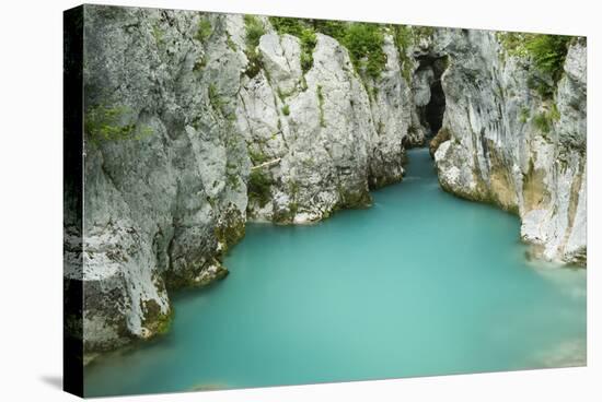 River Lepenjica Flowing Through Narrow Gap in Rocks, Triglav National Park, Slovenia, June 2009-Zupanc-Stretched Canvas