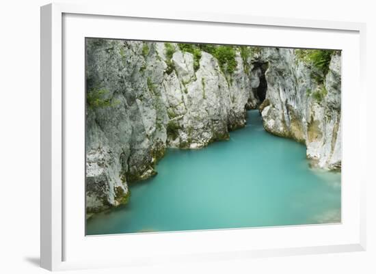 River Lepenjica Flowing Through Narrow Gap in Rocks, Triglav National Park, Slovenia, June 2009-Zupanc-Framed Photographic Print