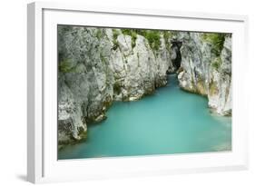 River Lepenjica Flowing Through Narrow Gap in Rocks, Triglav National Park, Slovenia, June 2009-Zupanc-Framed Photographic Print