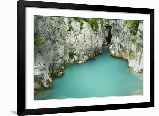 River Lepenjica Flowing Through Narrow Gap in Rocks, Triglav National Park, Slovenia, June 2009-Zupanc-Framed Photographic Print