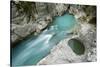 River Lepenjica, with a Pothole in Rock, Triglav National Park, Slovenia, June 2009-Zupanc-Stretched Canvas