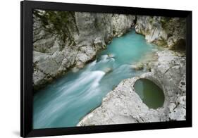 River Lepenjica, with a Pothole in Rock, Triglav National Park, Slovenia, June 2009-Zupanc-Framed Photographic Print