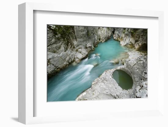 River Lepenjica, with a Pothole in Rock, Triglav National Park, Slovenia, June 2009-Zupanc-Framed Photographic Print