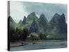 River Li Between Gweilin and Yangshuo in Guangxi Province, China-Woolfitt Adam-Stretched Canvas