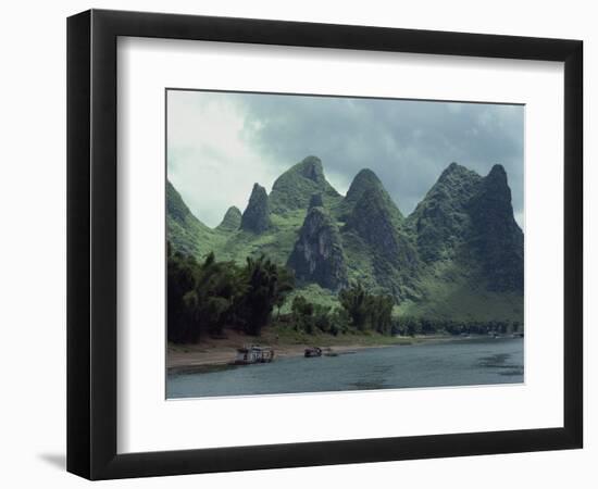 River Li Between Gweilin and Yangshuo in Guangxi Province, China-Woolfitt Adam-Framed Photographic Print