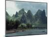 River Li Between Gweilin and Yangshuo in Guangxi Province, China-Woolfitt Adam-Mounted Photographic Print