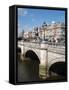 River Liffey and O'Connell Bridge, Dublin, Republic of Ireland, Europe-Hans Peter Merten-Framed Stretched Canvas