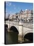 River Liffey and O'Connell Bridge, Dublin, Republic of Ireland, Europe-Hans Peter Merten-Stretched Canvas