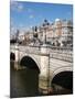 River Liffey and O'Connell Bridge, Dublin, Republic of Ireland, Europe-Hans Peter Merten-Mounted Photographic Print