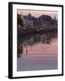 River Liffey at Dusk, Ha'Penny Bridge, Dublin, Republic of Ireland, Europe-Martin Child-Framed Photographic Print