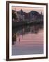 River Liffey at Dusk, Ha'Penny Bridge, Dublin, Republic of Ireland, Europe-Martin Child-Framed Photographic Print