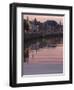 River Liffey at Dusk, Ha'Penny Bridge, Dublin, Republic of Ireland, Europe-Martin Child-Framed Photographic Print