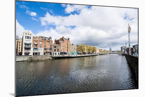 River Liffey Flowing Through Dublin, Republic of Ireland-Michael Runkel-Mounted Photographic Print