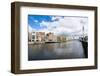 River Liffey Flowing Through Dublin, Republic of Ireland-Michael Runkel-Framed Photographic Print