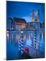 River Limmat and Grossmunster Church, Zurich, Switzerland-Jon Arnold-Mounted Photographic Print