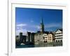 River Limmat, Zurich, Switzerland-Walter Bibikow-Framed Photographic Print