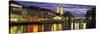 River Limmat Zurich Switzerland-null-Stretched Canvas