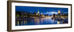 River Limmat, Zurich, Switzerland-Jon Arnold-Framed Photographic Print