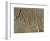 River Lined by Men, Relief from Nineveh, Iraq-null-Framed Giclee Print