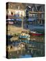 River Loch and Harbour, St. Goustan, Auray, Brittany, France, Europe-Guy Thouvenin-Stretched Canvas