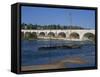 River Loire and Wilson Bridge, Tours, Centre, France, Europe-Thouvenin Guy-Framed Stretched Canvas