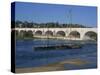 River Loire and Wilson Bridge, Tours, Centre, France, Europe-Thouvenin Guy-Stretched Canvas
